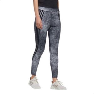 Gray Adidas Aeroready leggings